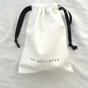 Recycle Organic Muslin Cotton Canvas Fabric Reusable Eco-Friendly Drawstring Dust Bag with Logo