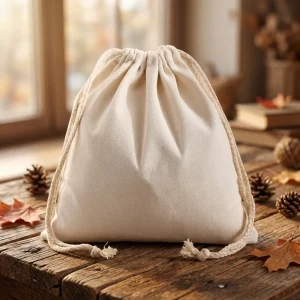 Recycled Factory Dust Bag Custom Eco Friendly Cotton Canvas Drawstring Bag with Printed Logo Promotional Gifts