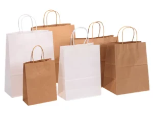 Recycled Kraft Paper Shopping Bags