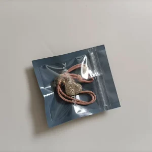 Resealable Front Clear Back Black Laminated Ziplock Hair Band Packaging Poly Plastic Bag
