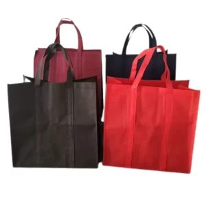 Retail Promotional Eco Friendly Non Woven Durable Reusable Shopping Bag Custom Logo Hand Length Handle Screen Supermarket