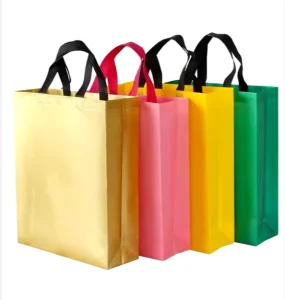 Reusable Colourful Non woven Shopping Tote Bags with Your Own Logo for Promotion