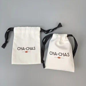 Reusable Cotton Canvas Bag Custom Size Cotton Drawstring Bag Small Gift Dust Bag Jewelry Packaging Pouch With Custom Brand Logo