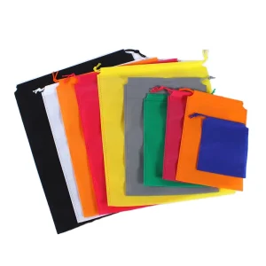 Reusable Customized Logo Multi Color Non Woven Shoe Dust Storage Bags Drawstring All Seasons Various Sizes Model