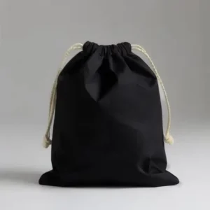 Reusable Eco Friendly High Quality Cotton Drawstring Bag Black White Beige Natural Canvas Dust Bag Factory