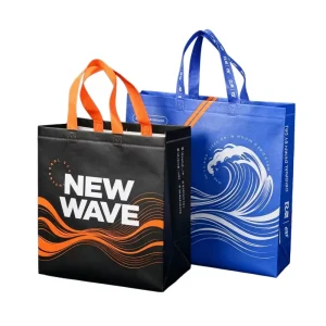 Reusable Laminated Non Woven Tote Bag Waterproof Foldable Shopping Bag for Daily Use