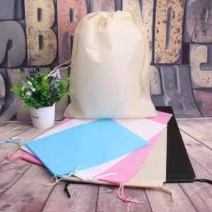 Reusable Lightweight Travel Shoes Non woven Drawstring Bag Dust proof Shoes Storage Bag Non Woven Dust Bag