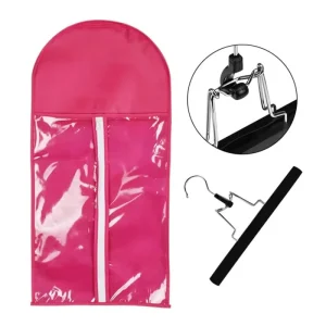 Reusable Long Hair Extensions & Wigs Storage Bag Non-Woven Dust Proof Carrier Bags