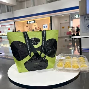 Reusable Polypropylene Handbag Eco friendly Waterproof PP Woven Shopping Bag Recyclable Laminated Shopping Bag