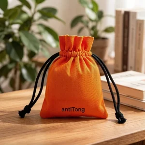 Reusable Small Cotton Jewelry Pouch with Drawstring Custom Logo Luxury Dust Bag for Necklaces Rings & Gift Packaging