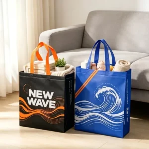 Reusable Waterproof Non Woven Tote Bag Laminated Foldable Shopping Bag for Grocery Shopping