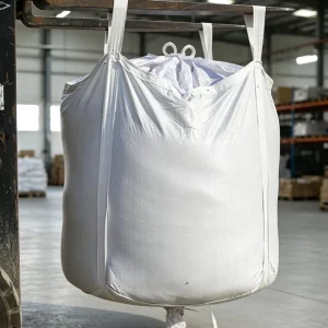 Reusable Woven Polypropylene FIBC Bulk Bag with Discharge Spout for Port Applications