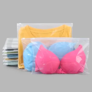 Reusable Zipper Resealable Clothes Packaging Transparent Plastic Zip Lock Bag