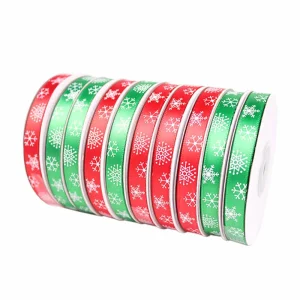 Ribbon 1 cm Width Stock Gift Ribbon for Christmas