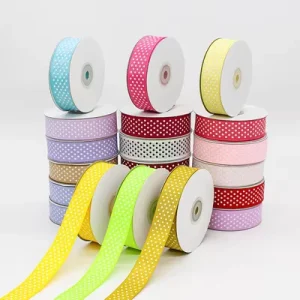 Ribbon for Gift Box Packaging Support Custom Print Satin Ribbons for Wedding Birthday
