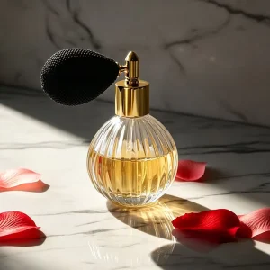 Round Airbag Nozzle Perfume Bottle Refillable Vintage Empty 50ml 100ml Spray Glass Perfume Bottle
