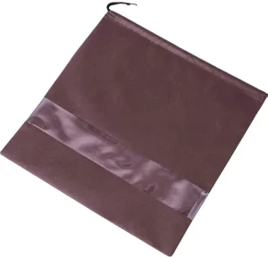 Ruthbag Large Fashion Non Woven Drawstring Dust Cover Bag with Visual Window for Handbags and Purses