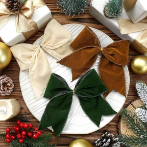 Sacred Polyester Handmade Bow Soft and Durable Wedding Birthday Christmas Tree Party Decoration