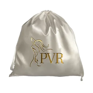 Satin Drawstring Dust Bag Custom Logo Dust Cover Pouch for Wigs Hair Extensions Handbags Underwear Gift Packaging