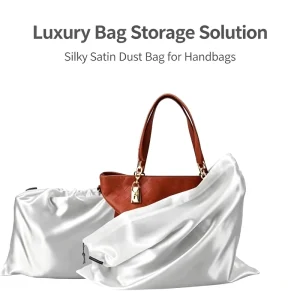 Satin Reusable Eco-friendly Fashion All Seasons Dust Cover Bags Portable Drawstring Storage Pouches Handbags Shoes Boots Travel