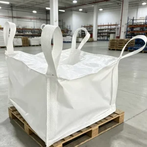 Seaport Logistics FIBC Port Handling Jumbo Bag Four Loop Top Open Bulk Storage Bag