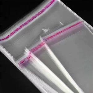 Self Adhesive Clear Transparent ECO Friendly Plastic Bag Cellophane PE BOPP Poly Packaging T Shirt Logo OPP Bags for Clothing