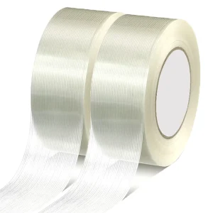 Self Adhesive Fiberglass Filament Carton Tape Filament Reinforced Strapping Tape Glass Fiber Mesh Fiberglass Casting Tape
