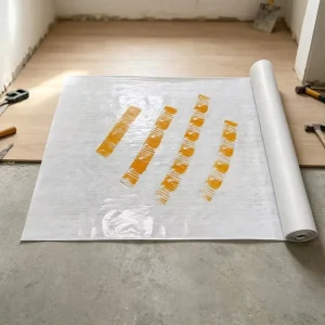 Self Adhesive Impact Absorbing Floor Protector PE Composite Non Woven Felt Mat Easy Removal for Hardwood & Furniture Transport
