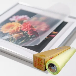 Self Adhesive Water Resistant PVC Cold Lamination Film Glossy Matte Transparent Roll for Photo Laminating