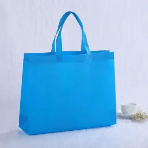 Senyu SY 0124 Blue Solid Color Custom Eco Grocery Shopping Bag Recycled PP Non Woven Laminate Bags