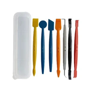 Seven Piece Plastic Car Film Application Tool Set for Body Use with Color Changing Magnet Edge Trimming and Seam Sealing