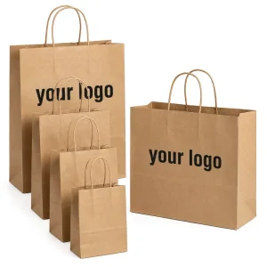 Shopping Bag Gift Bag for Women Brand Luxury Eco Custom Bag With Logo Eco Friendly Clothing Packaging Sac Femme En Papier Sac