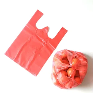 Shopping Bags HDPE Custom Printing Supermarket Bag Vest Handle With Logos Factory Directly Plastic T shirt Bag