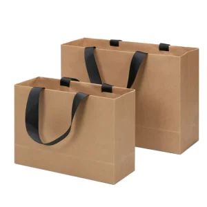 Shopping Kraft Paper Bag Handbag XL 31x43x14 cm