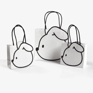 Shopping Paper Bag with logo Gift and Clothing Packaging Custom Cute Paper Bags with Handle