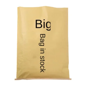 Single Sided Wax Coated Large Thickened Waterproof Craft Paper Woven Bag Car Mat Logistics Express Paper Plastic Composite Bag