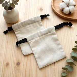 Small Cotton Dust Bag with Logo Multi Purpose Pouch for Jewelry Crafts Charms and Promotional Gifts