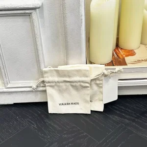 Small Cotton Pouch Bag Cotton Jewelry Bag Cotton Canvas Jewelry Pouch Dust Bag