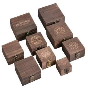 Small Plain Square Wooden Eco Friendly Storage Box for Jewelry Small Gadgets & Gifts