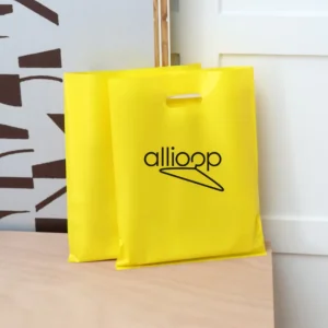 Small Trial Order PE Frosted Garment Bags Durable Custom Logo 1pc MOQ Patch Handle Bespoke Packaging Set Luxury Photo Frame