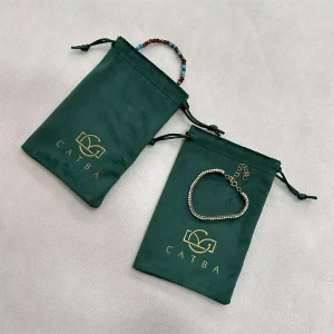 Small Velvet Drawstring Bag Portable Cosmetic Jewelry Pouch Gift Packaging Dust Bag for Hair Comb Dice Tarot Cards Watch