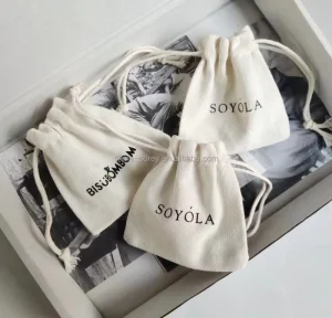 Small and Big Size Custom Mini Cotton Gift Dust Packing Bags