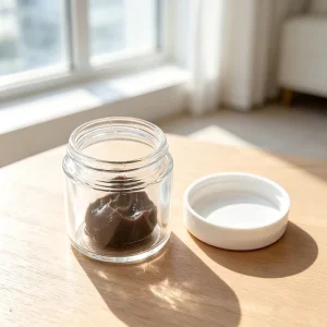 Smell Proof 3.5g Empty Flower Jar Childproof Glass Jar 3.5 Glass Jars
