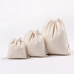 Soft Breathable Thick 10 Ounce Eco Moistureproof Large Cotton Dust Bag Drawstring for Handbags Purses Shoes