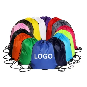 Solid Color Dust Bag Polyester Backpack With logo Hemp Men’s Women’s Travel Storage Bag Drawstring Bag