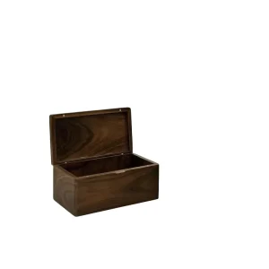 Solid Color Painted Wooden Bamboo Rectangle Portable Jewelry Box Elegant Fingerprint Design Resilient Storage Packaging
