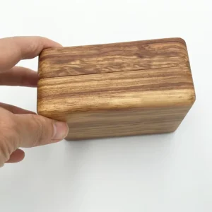 Solid Walnut Wenge Bamboo Rosewood Wood Case Grinding Tobacco Collection Box for Hookah Grinder