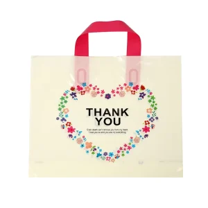 Special Design Eco Friendly Recyclable Plastic Zipper Top Simple Black Birthday & Wedding Gift Bags for Shoes & Clothing