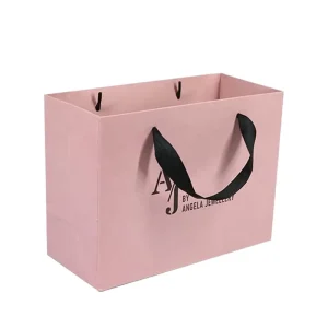 Specialty Paper Shopping Bags with Custom Logo, Offset Printing, Luxury Style, Recyclable for Promotion & Supermarket Use