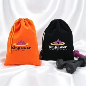 Sports Equipment Swimsuit Golf Club Packaging Bag Dust Bag with Custom Logo Suede Pouch Black Velvet Drawstring Bag